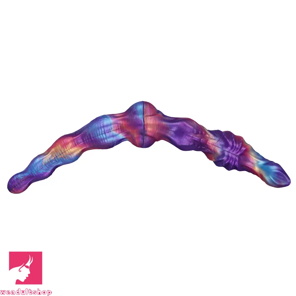 13.38in Dual Heads Knot Silicone Big Long Monster Dildo For Cock Toy