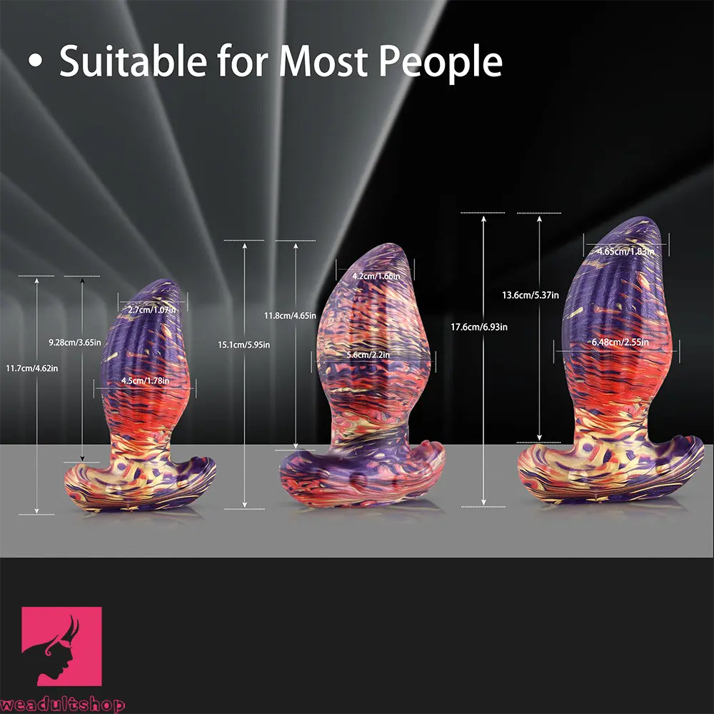 4.62in 5.7in 6.9in 7.67in 9.05in Wearable Silicone Soft Real Surface Dildo