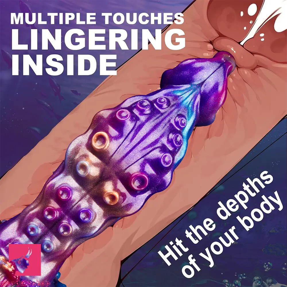 7.48in Tentacle Silicone Soft Dildo For Non-Electric Adult Intimate Cock