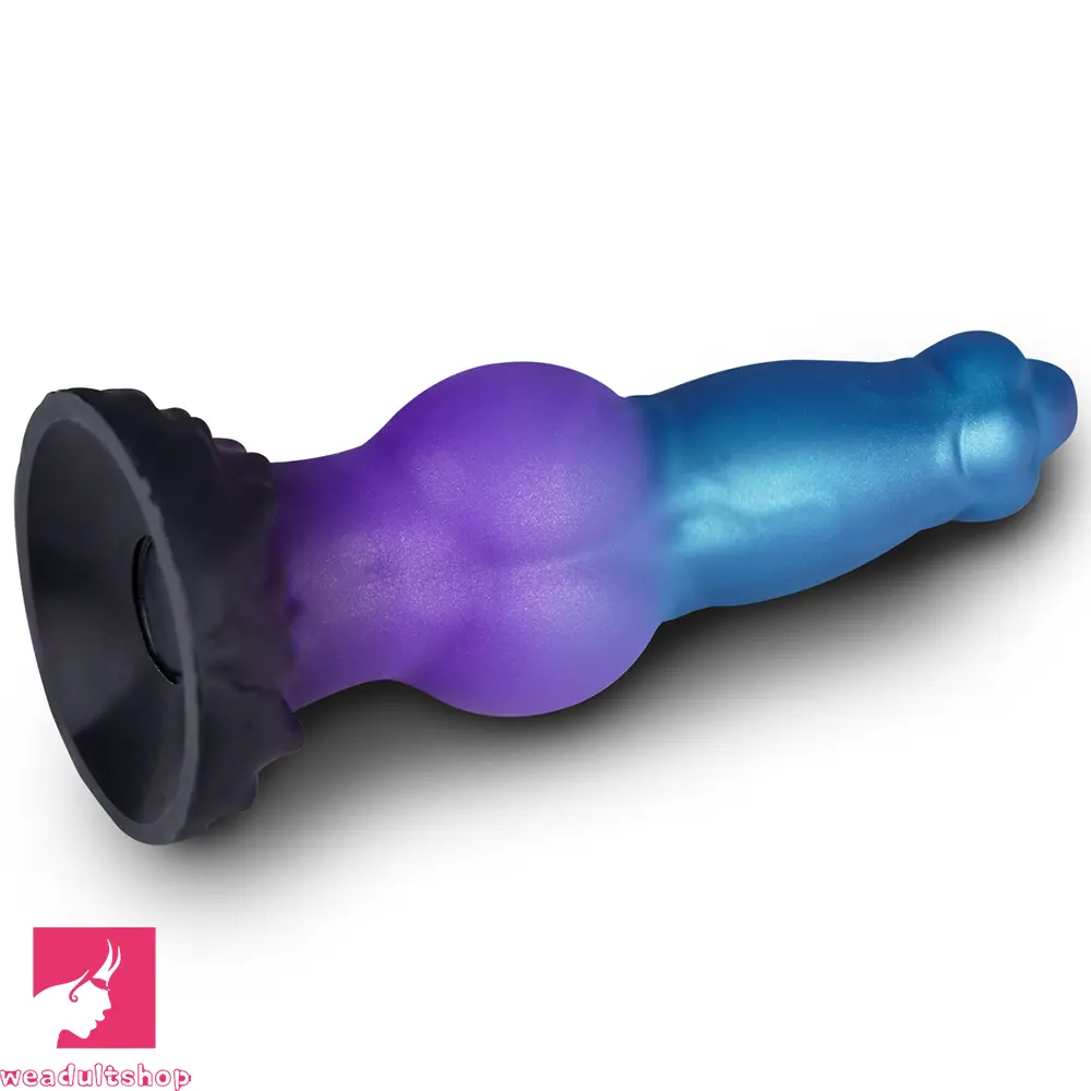 8.26in Fantasy Monster Knot Inflatable Silicone Dildo Realistic Felt Love