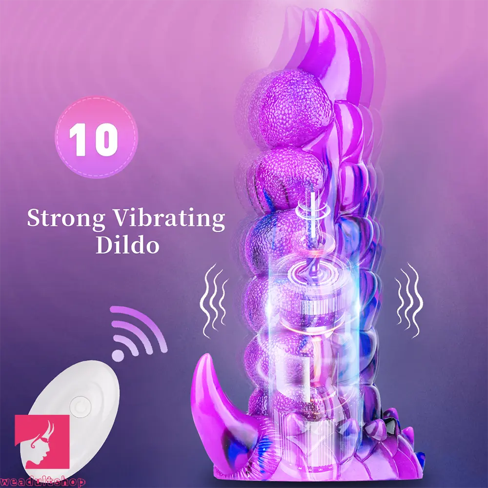 8.26in Tentacle Vibrating Remote Control Dildo Erotic Stimulation Feeling