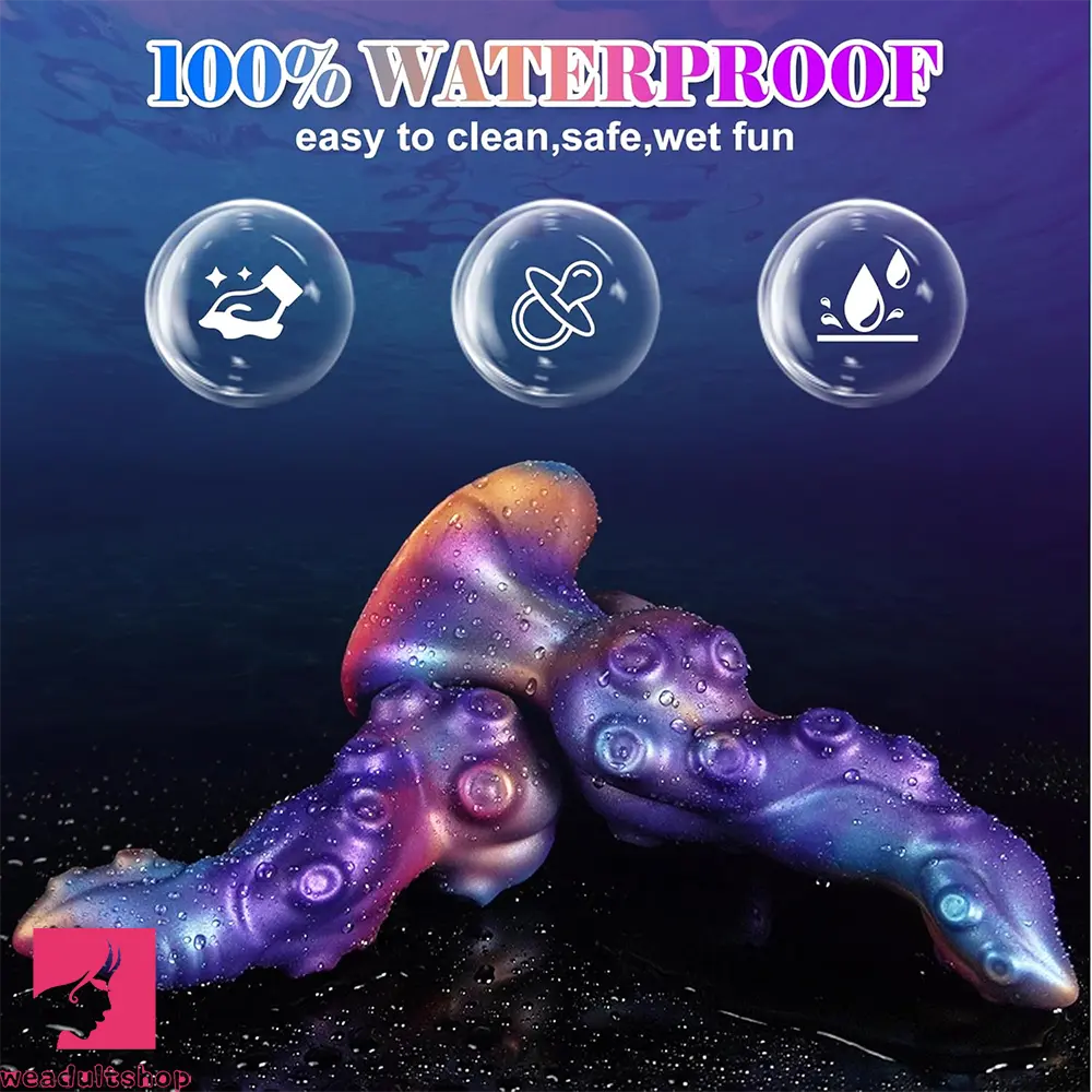 8.53in Fantasy Knot Tentacle Curved Head Silicone Dildo Prostate Feeling