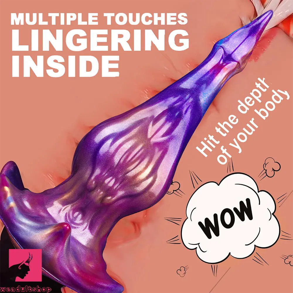 9.25in Knot Monster Silicone Dildo For G-Spot & Anal Stimulation Female