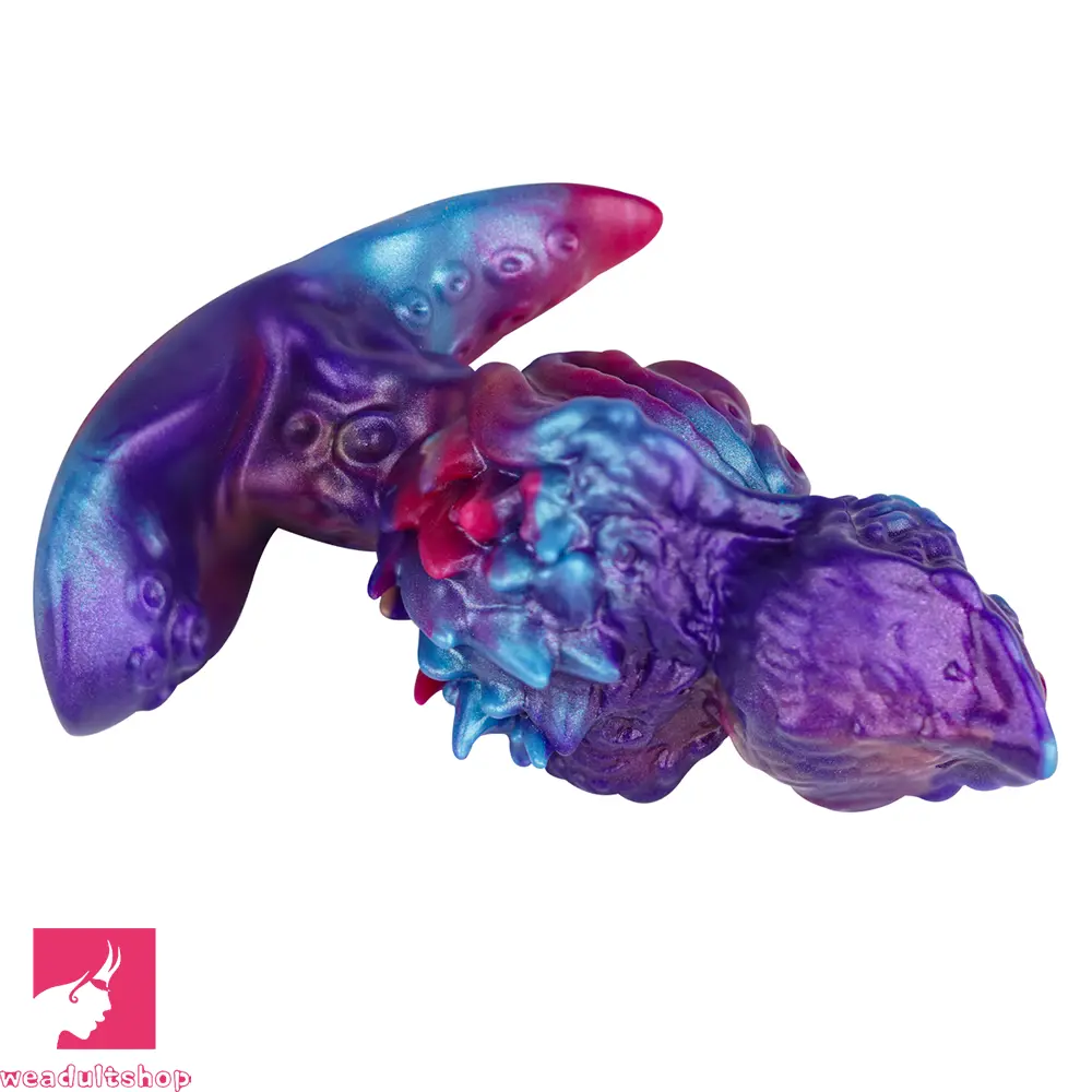 5.9in Fantasy Tentacle Soft Spiked T-shape Base Sharp Head Dildo