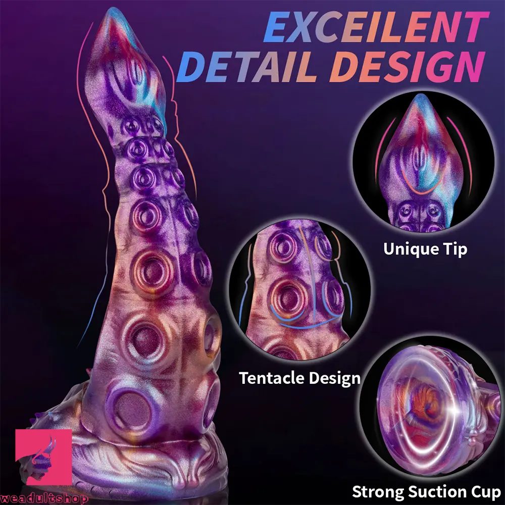 8.46in Monster Tentacle Silicone Soft Dildo Perfect For Beginners Dilator
