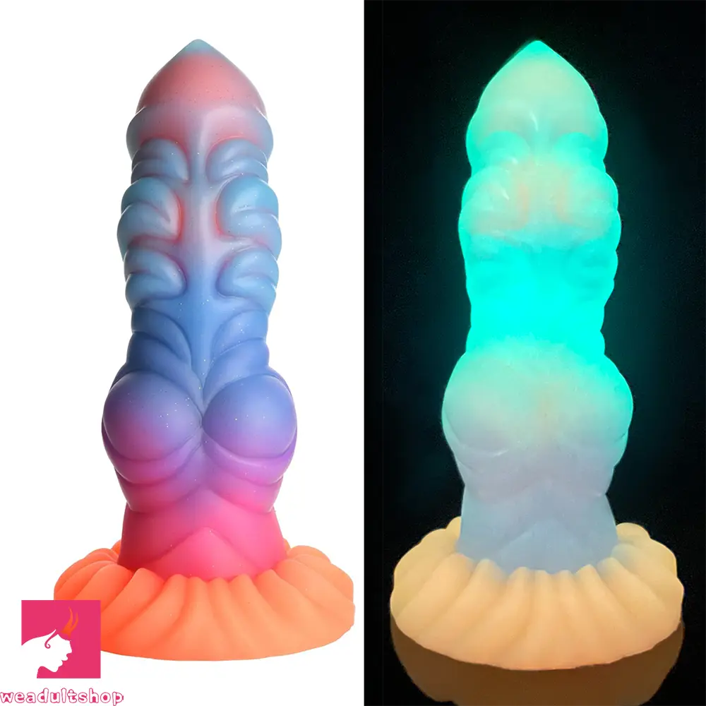 8.26in Creature Knot Silicone Fantasy Luminous Flexible Feeling Dildo