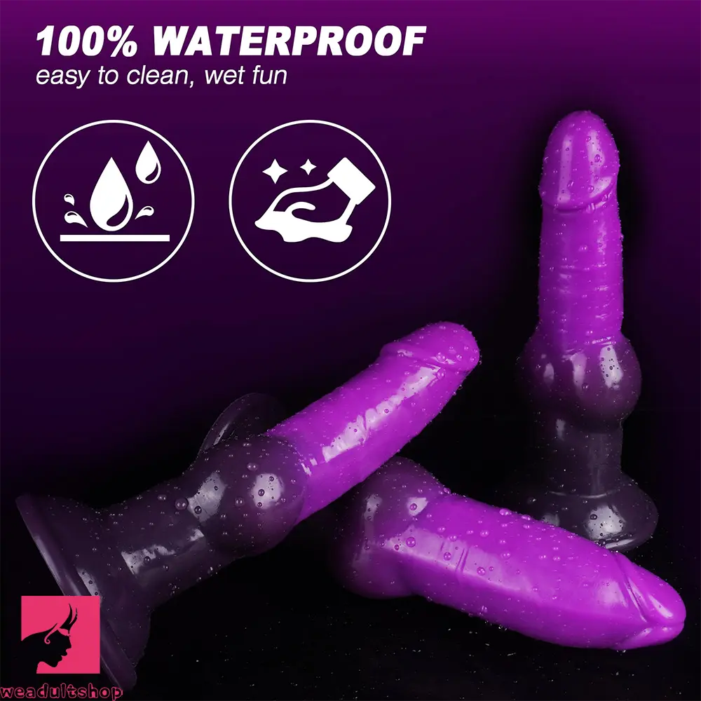 7.75in Big O Knot Silicone Inflatable Dildo Adult Gay Lesbian Cock Toy