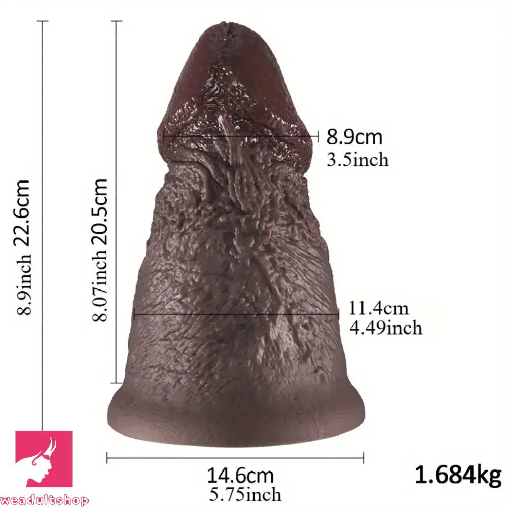 8.9in Real Thick Soft Big Glans Dildo For Women Men Masturbation Sex