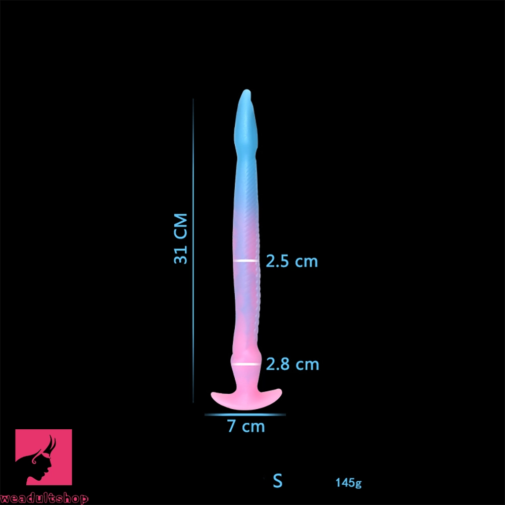 12.2in 15.94in 20.87in Snake Long Huge Animal Luminous Dildo For Prostate