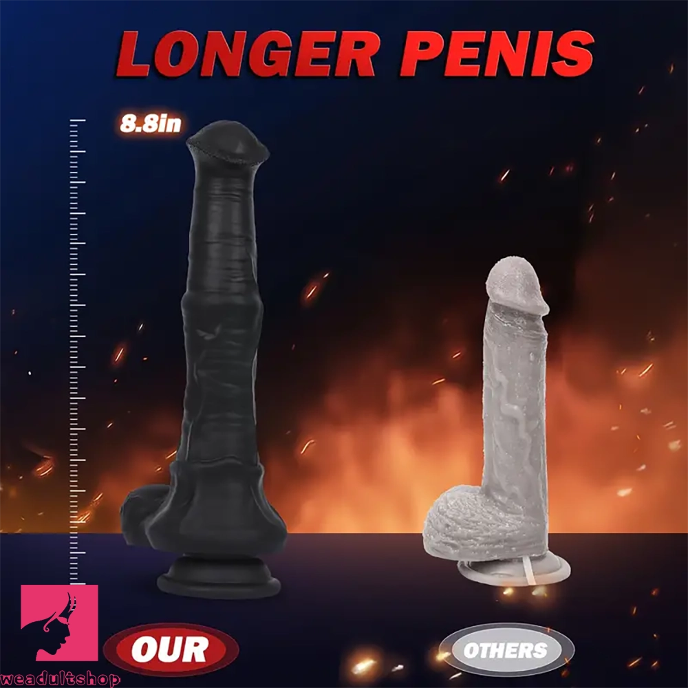 8.8in Vibrating Horse Thrusting Dildo Female Sex Toy For G Spot Clit