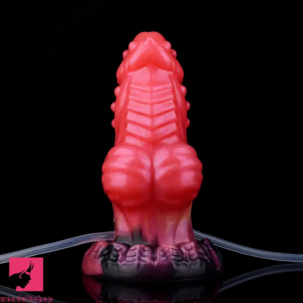 5.71in Fantasy Knot Spiked Silicone Soft Inflatable Spraying Water Real Dildo