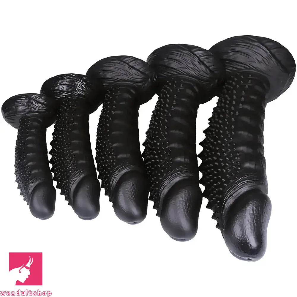 7.08in 8.66in 10.23in 11.81in 13.38in PVC Monster Large Barbed Particles Dildo