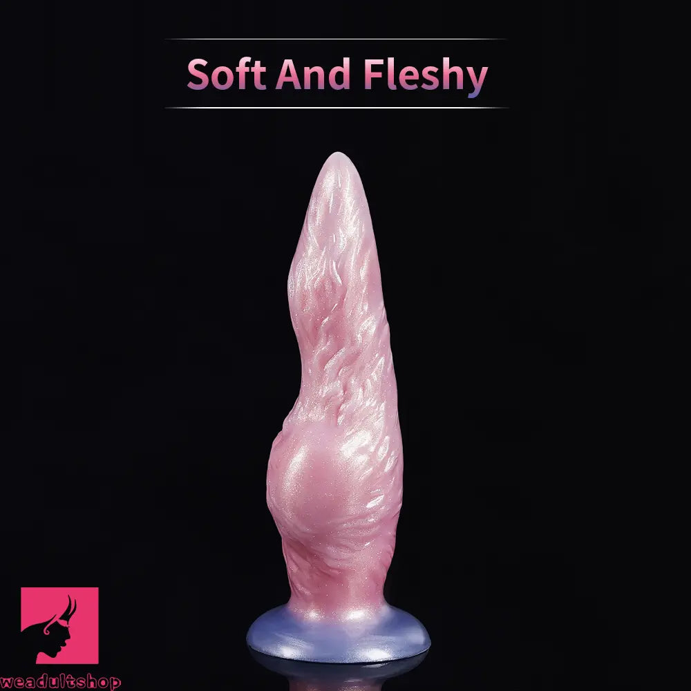 Fantasy Monster Dog Knot Female Soft Silicone Anal Plug Dildo For Prostate