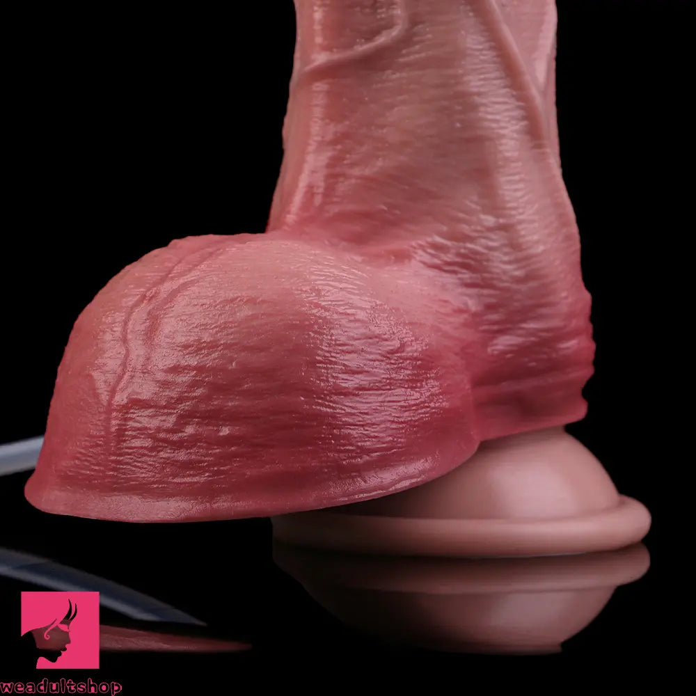 7.09in Liquid Silicone Double Layer Realistic Cumming Dildo For Penis