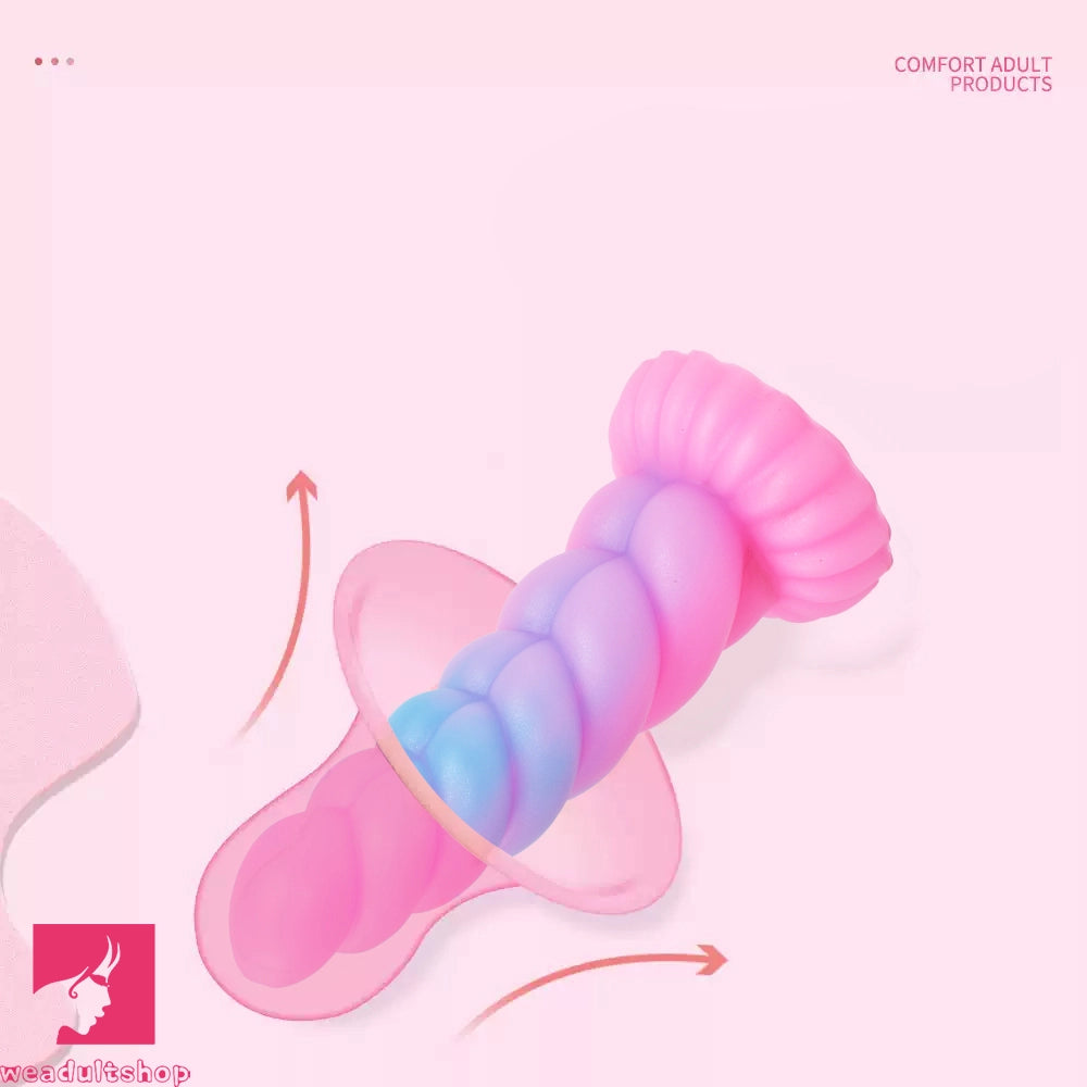 8.26in Fantasy Luminous Silicone Soft Dildo For Women Clit Masturbation