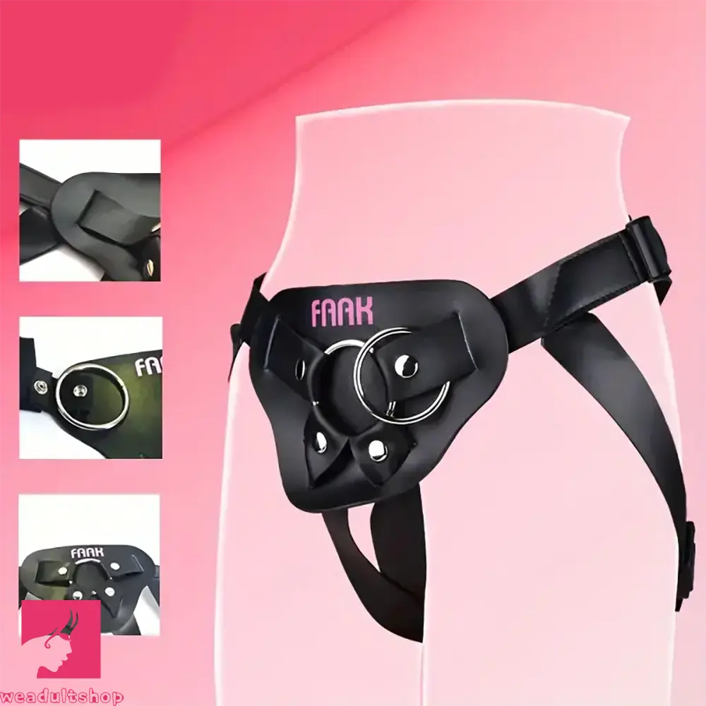 10.01in Silicone Soft Big Strap On Wearable Dildo For Gay Lesbian