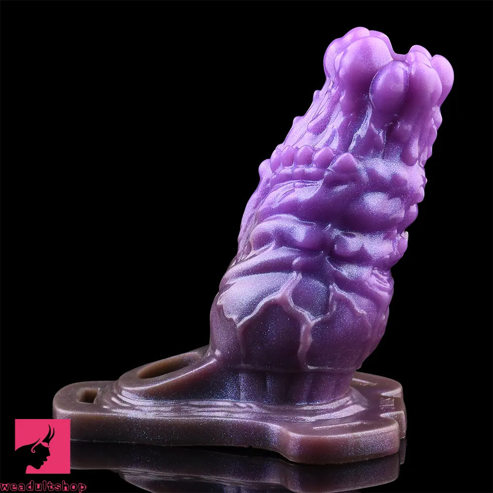 5.55in Dragon Silicone Floppy Beast Creature Fantasy Hollow Dildo Sleeve
