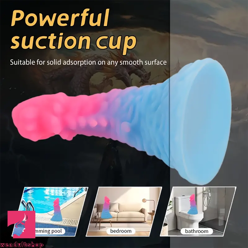 6.49in 7.67in 8.85in Mixed Color Faucet Anal Plug Odd Silicone Dildo