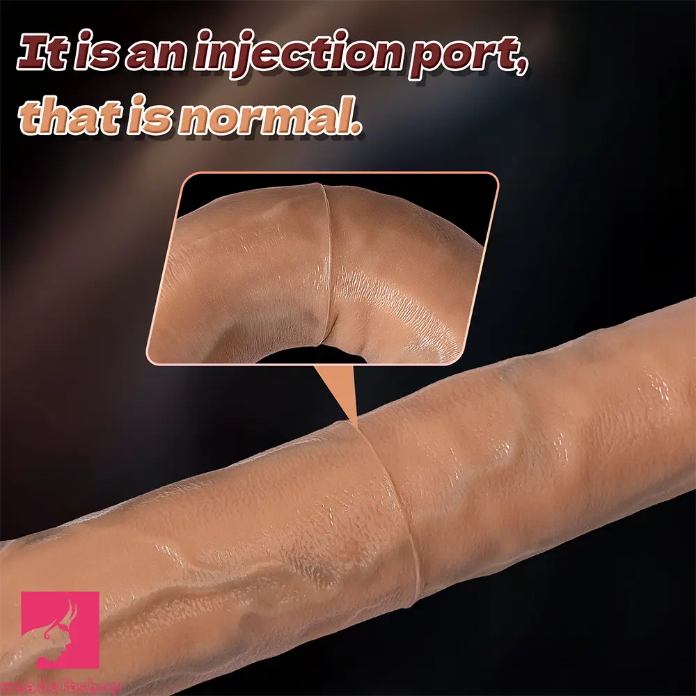 18.1in Dual Sided Silicone Dildo Anal G-spot Stimulator Masturbation Aid