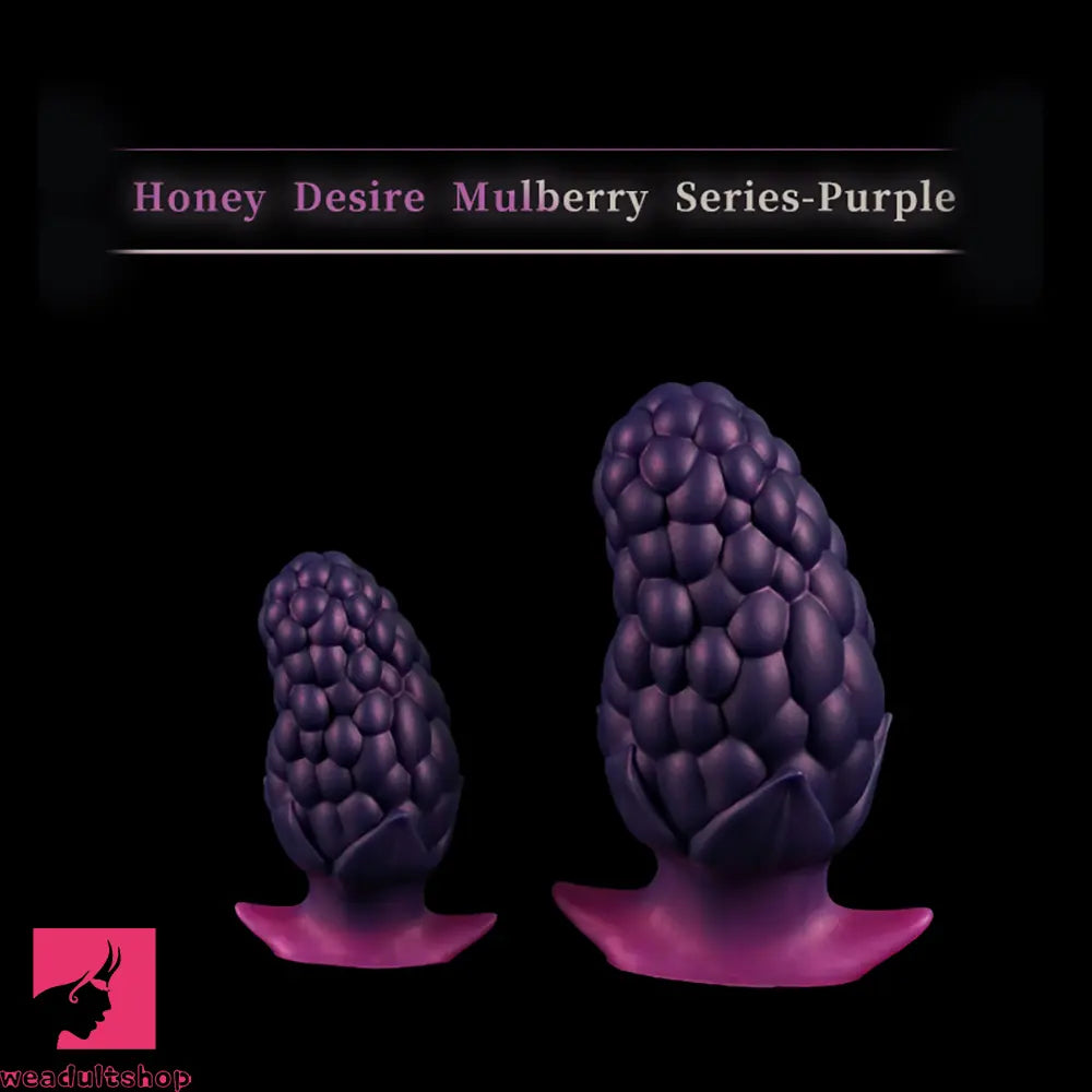 3.7in 5.43in Strawberry Design Small Silicone Soft Butt Plug Anal Dildo