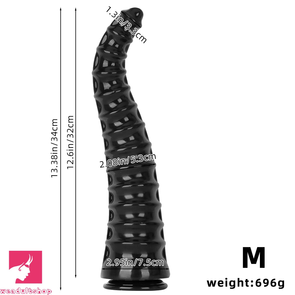 10.82in 13.38in 16.73in Super Large Black Anal Plug Dildo For Adult Women