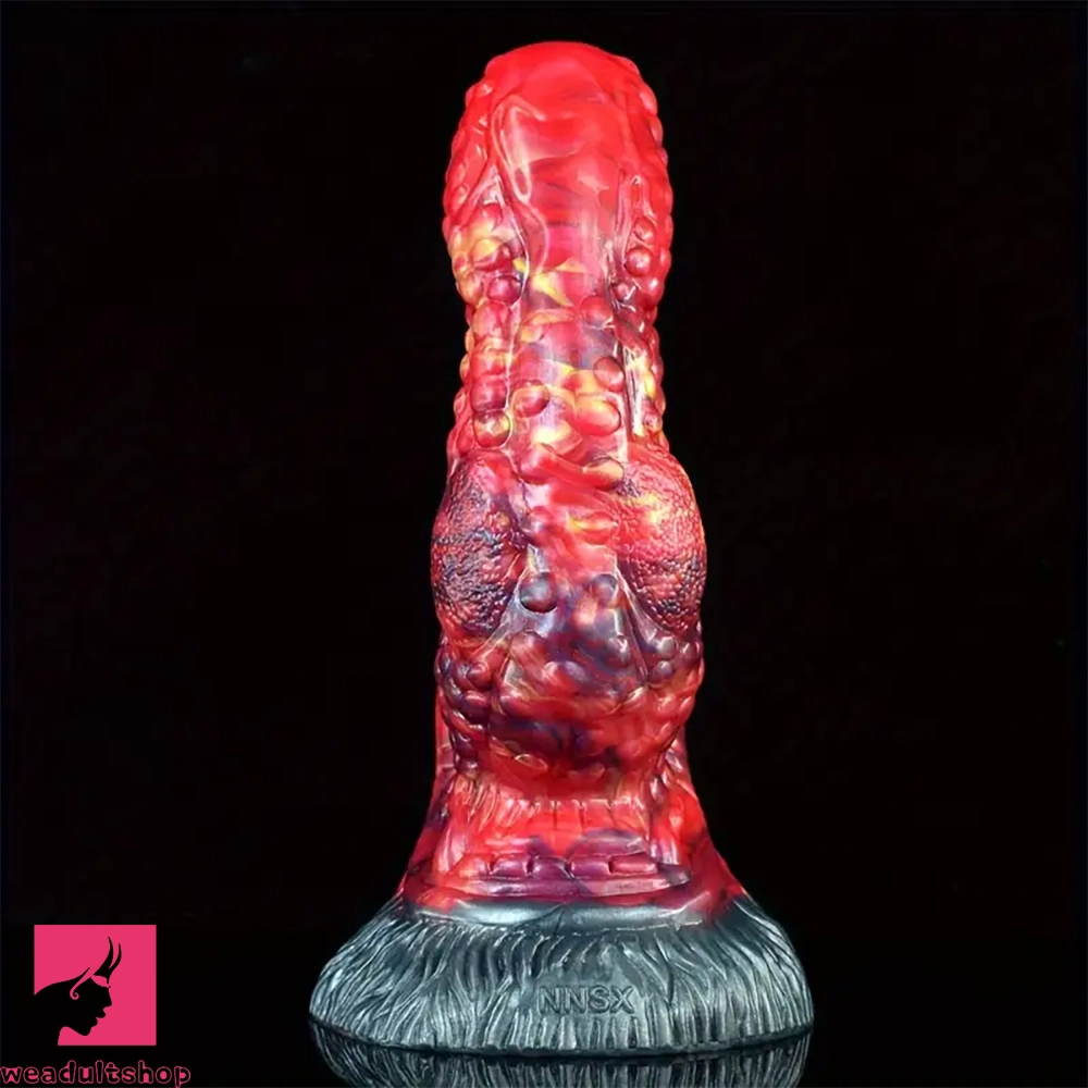 8.1in Soft Silicone Monster Dildo For Men Women Couple Skin Feel Butt Plug