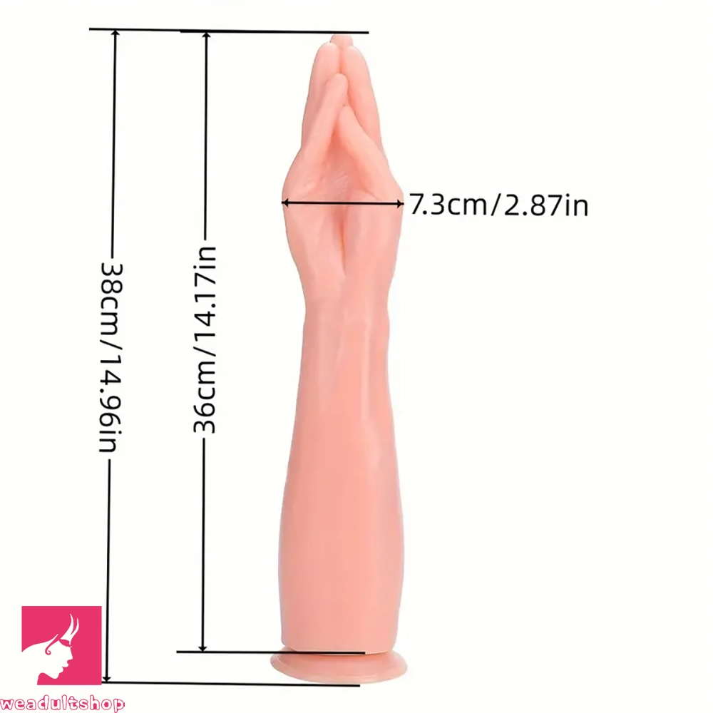 14.96in Super Large Thick Size Soul-Stealing Magic Hand Fist Wide Dildo
