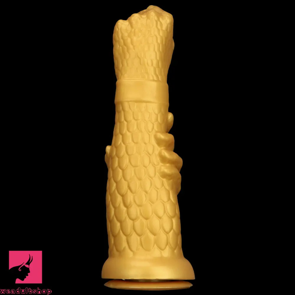 13in Golden Silicone Fist Large Prosthetic Arm Hand Dildo For Fist Hand