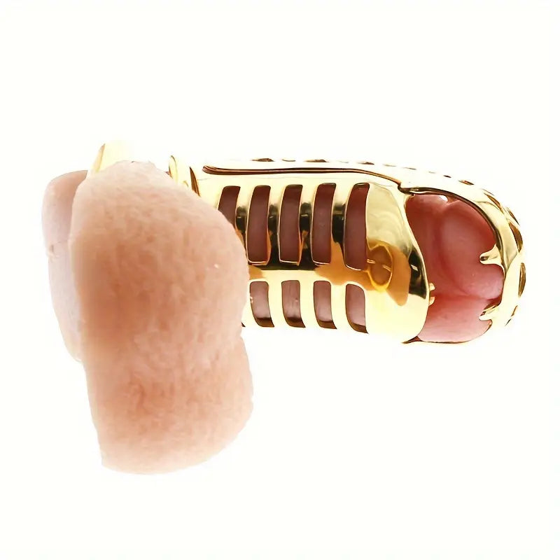 Stainless Steel Chastity Cage Keychain Hollow Male Continence Lock Cage