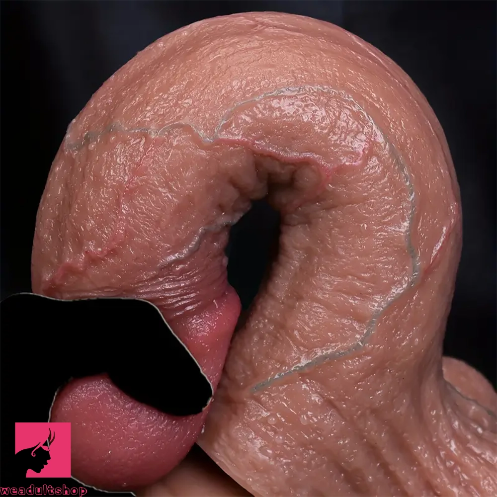 10in Realistic Soft Big Dildo Real Veins Adult Simulation Cock Massage Toy