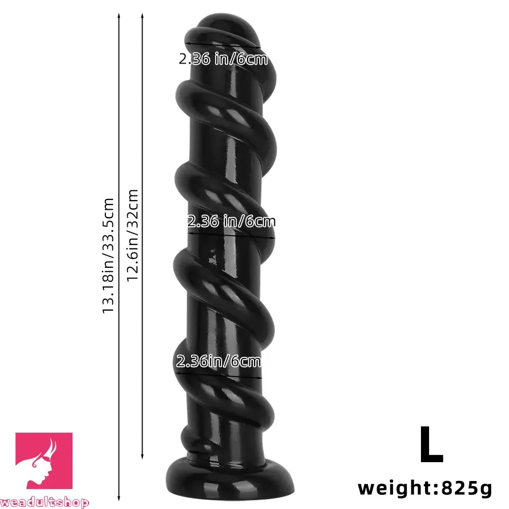 11.02in 13.18in Spiral PVC Big Anal Plug Dildo Adult Sex Toy For Sex Love