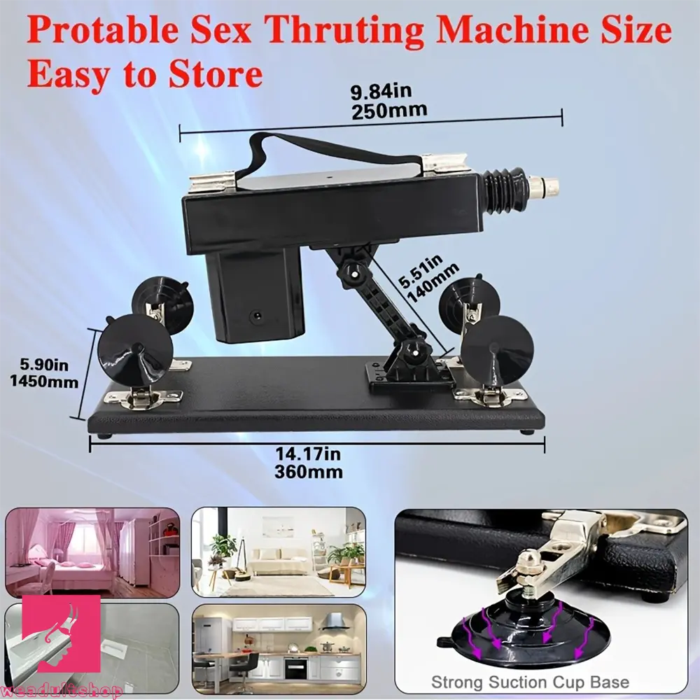 Electric Automatic Thrusting Dildo Fuck Machine with 5 Dildos 3XLR Connector
