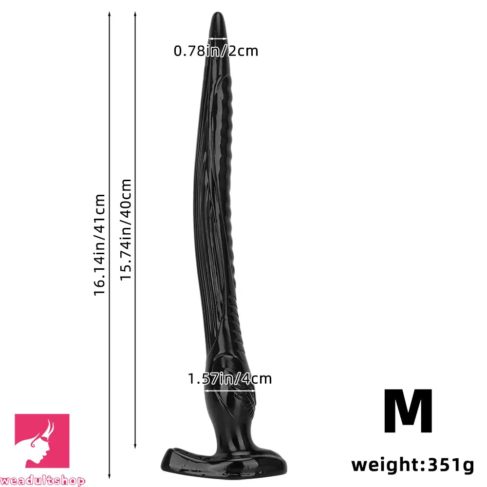 12.2in 16.14in 20.07in Black Super Long Large Out Anal Plug Cock Dildo