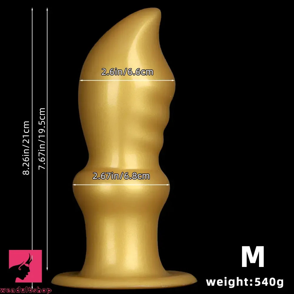 5.7in 8.26in 10.62in Liquid Silicone Sword Soft Anal Dilation Cock Dildo