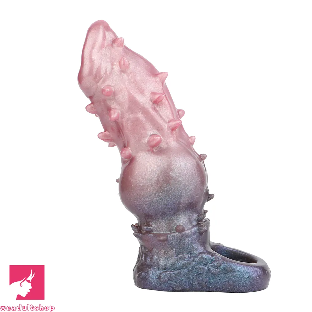 7.48in Spiked Fantasy Penis Sleeve With Cock Ring Dildo For Intimation