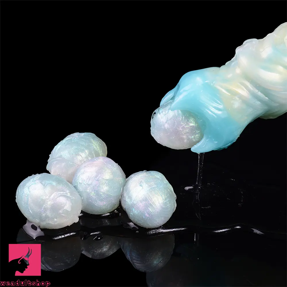 8.18in Soft Fleshy Texture Big Odd Ovipositor Egg Laying Inflatable Dildo