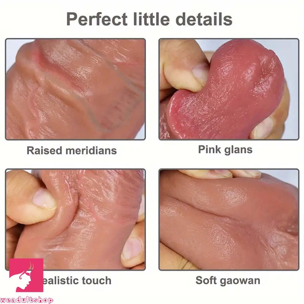 9.84in Realistic Skin Feeling Soft Big Penis Dildo Virgin Unisex Penis Toy