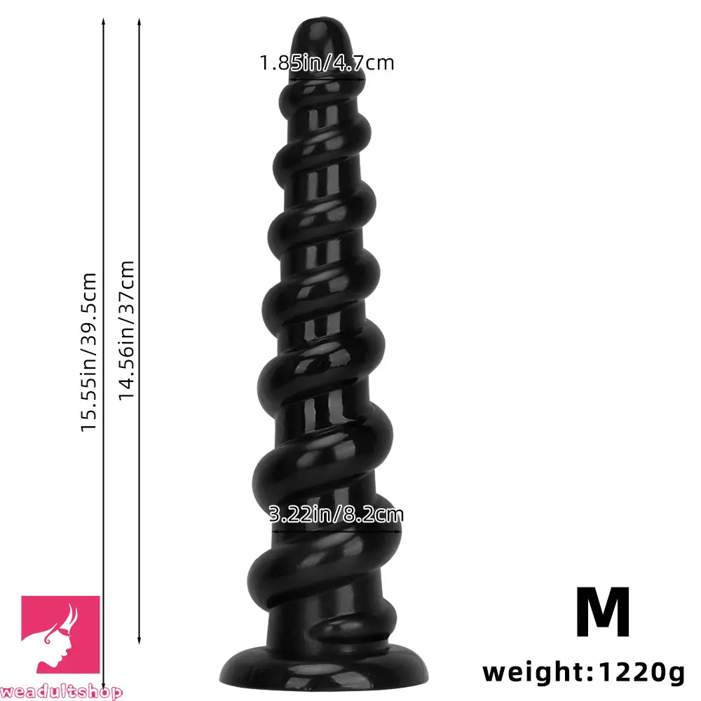 11.02in 13in 15.55in 17.32in 19.68in Super Long Huge Thread Butt Cock Dildo