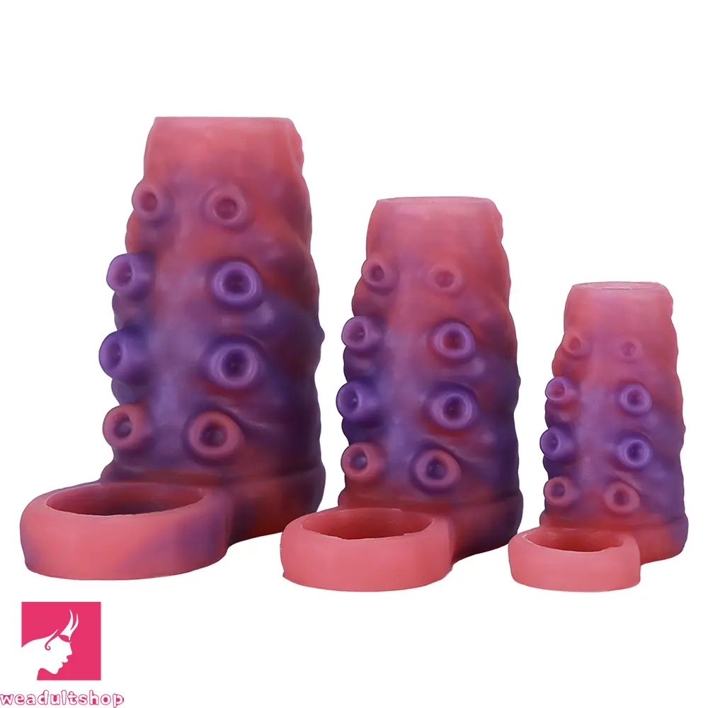 3.14in 4.13in 5.11in Tentacle Small Dildo Sleeve Adult Male Pornographic Tool