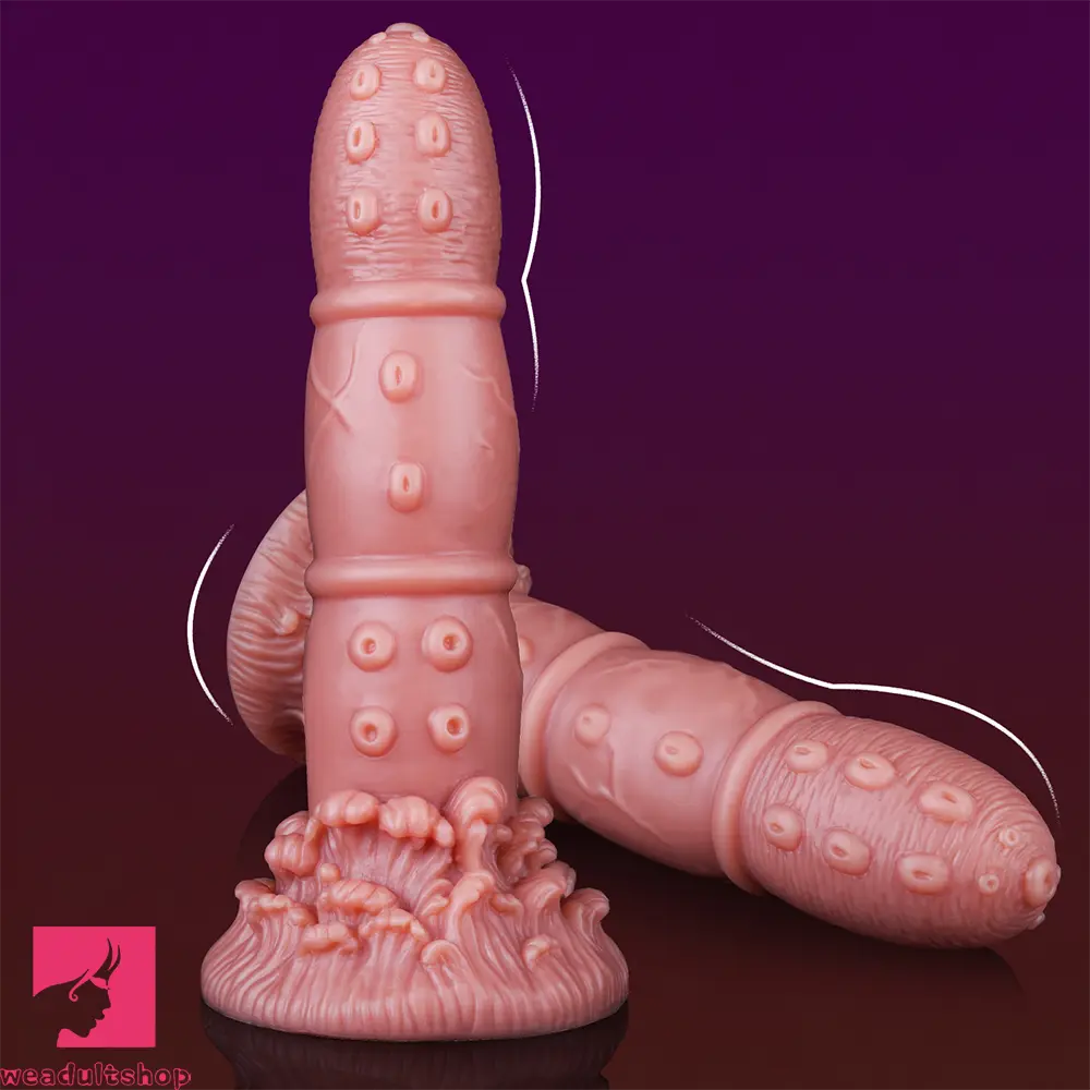 7.68in Liquid Silicone Soft Fantasy Odd Dildo For Women Vaginal Cock