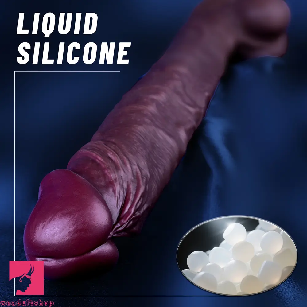 16.54in Extra-long Dual-Density Liquid Silicone Soft Huge Anal Dildo