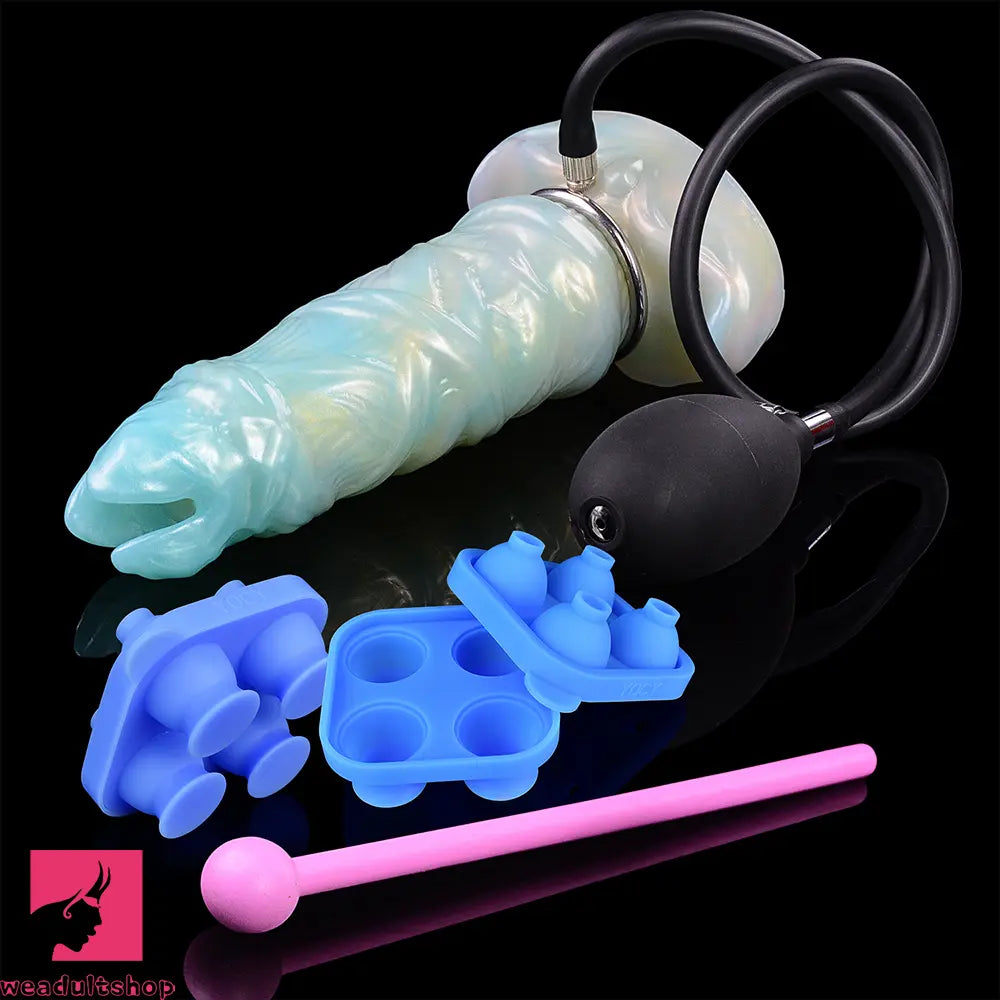 8.14in Ovipositor Egg Laying Inflatable Dildo For Cock Sex Performance