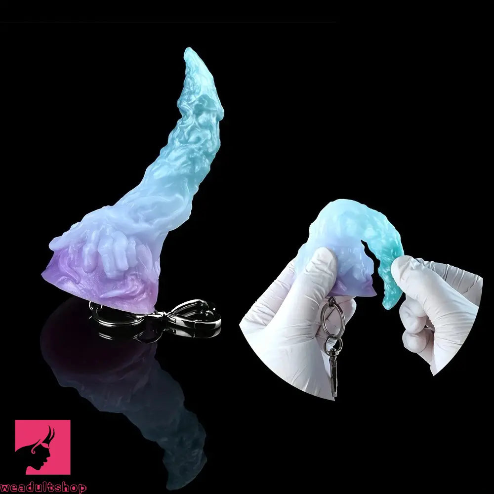 4.64in 5.23in Anal Plug Pedant Dildo Key Chain Animal Deer Silicone Cock
