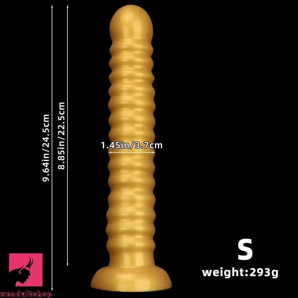 9.64in 11.81in 13.18in Golden Silicone Thread Soft Big Dildo Masturbator