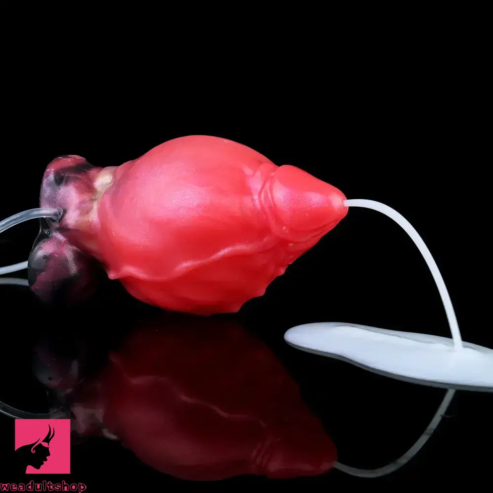 5.12in Fantasy Odd Silicone Soft Inflatable Spraying Water Dildo For Clit