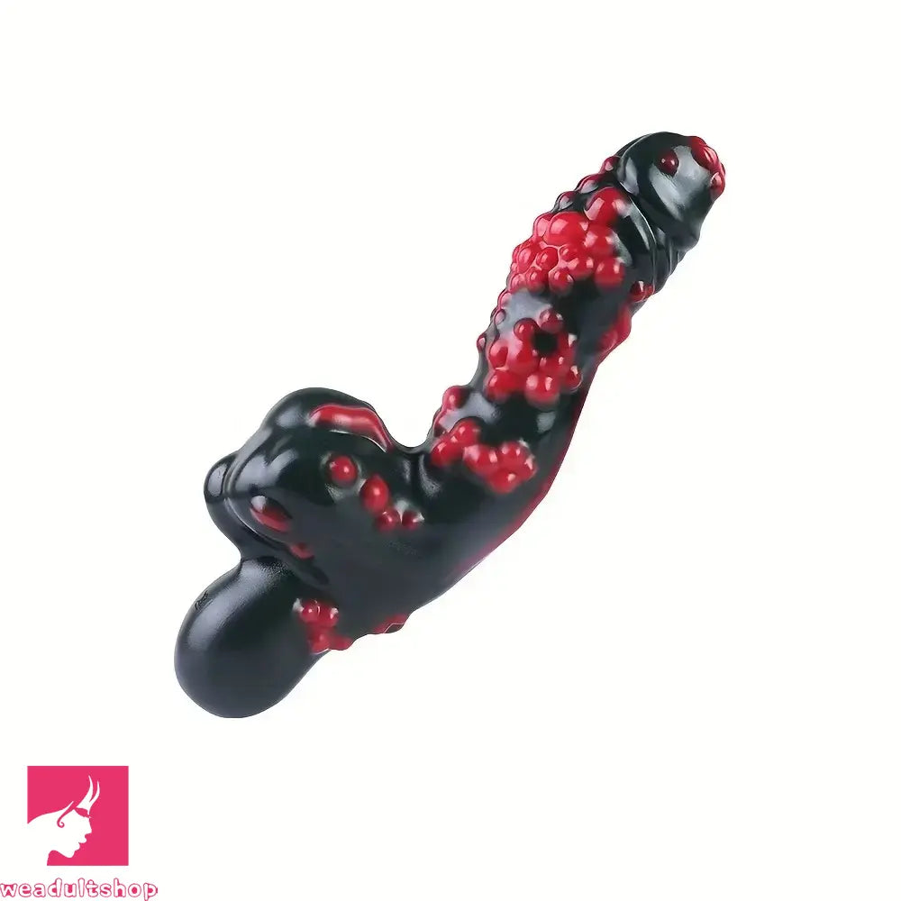 8.54in Fantasy Silicone Soft Handle Dildo Odd Cock Skin-Friendly Dildo