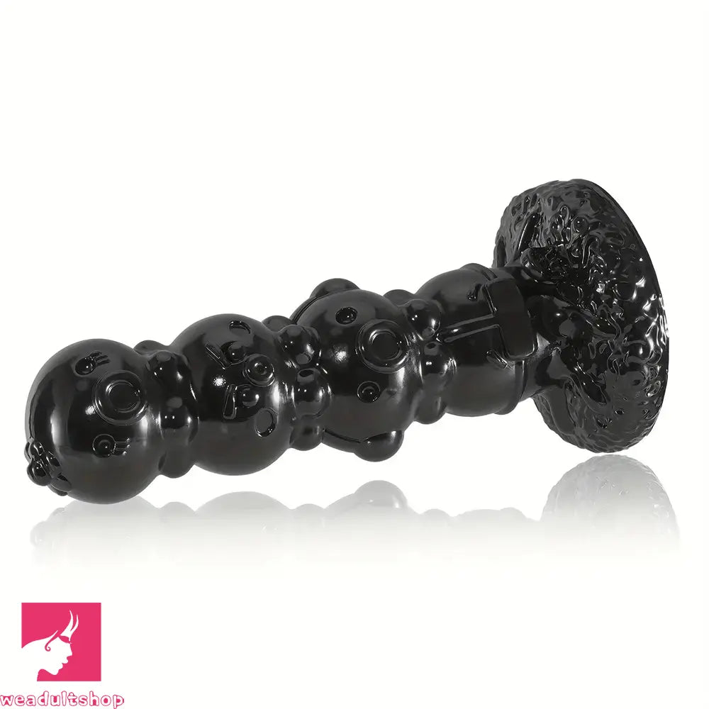 7.08in 9.45in 11.81in PVC Octopus Balls Anal Black Special-shaped Big Dildo