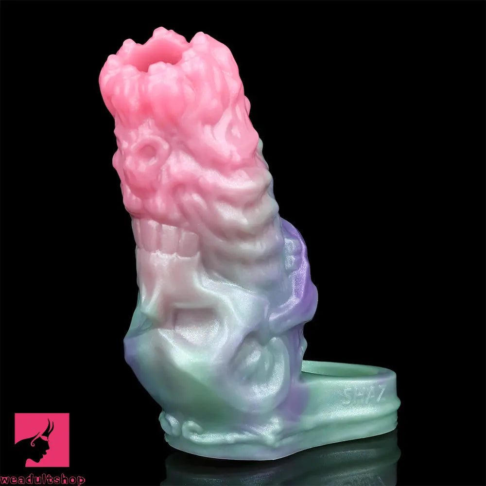 4.68in Crimson Sprout SHAZ-3015 Fantasy Hollow Dildo Sleeve Extension