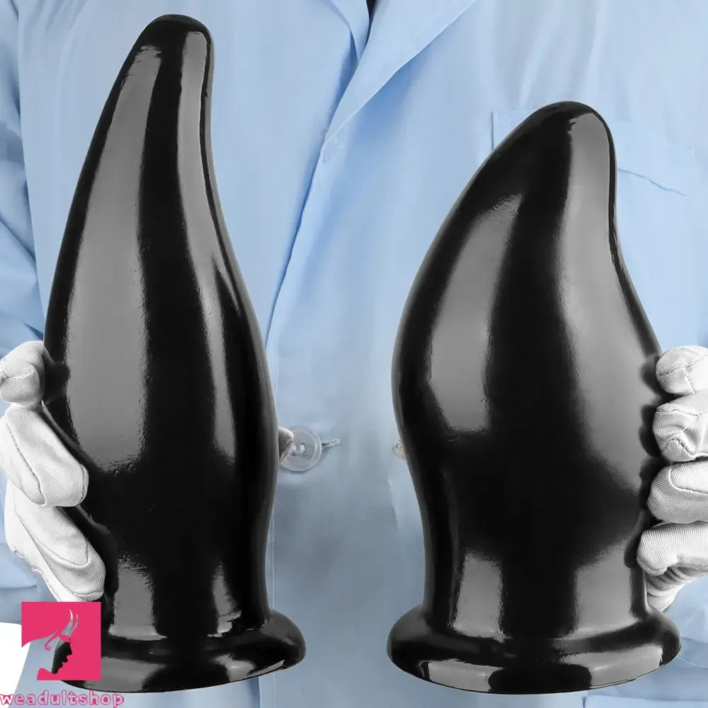 7.87in 9.44in PVC Black Anal Plug Thick Fat Big Dildo Cock With Suction Cup