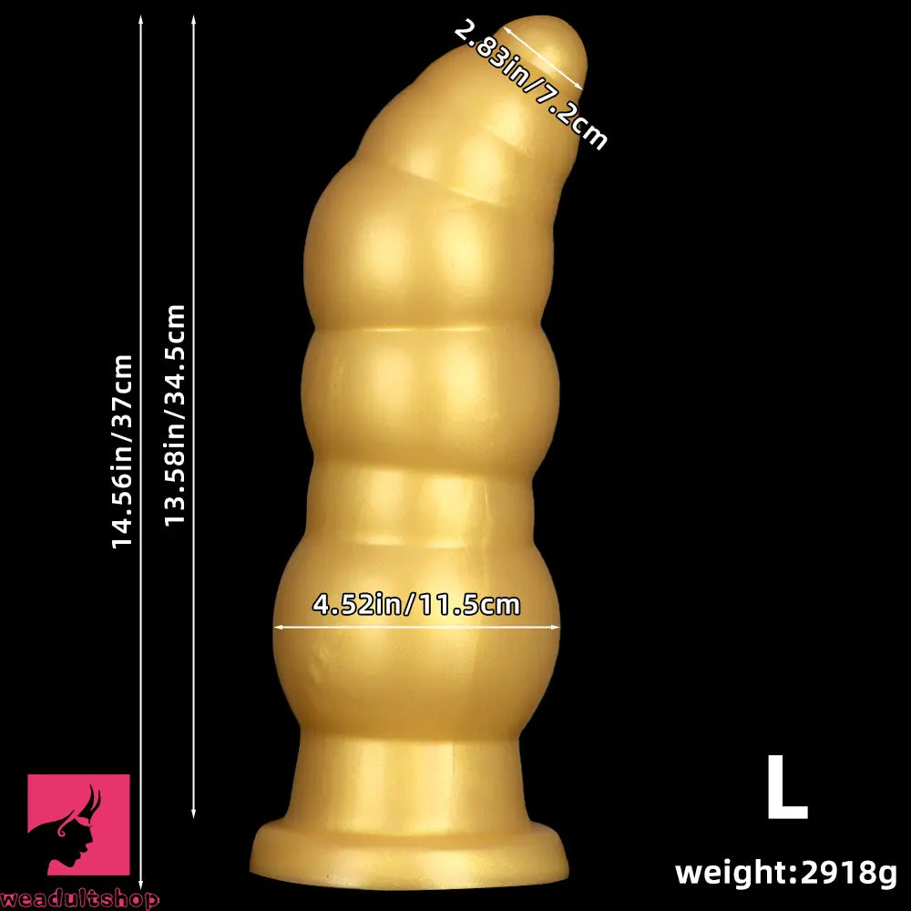 10.23in 14.56in Giant Cock Butt Plug Small Head Silicone Soft Thick Dildo